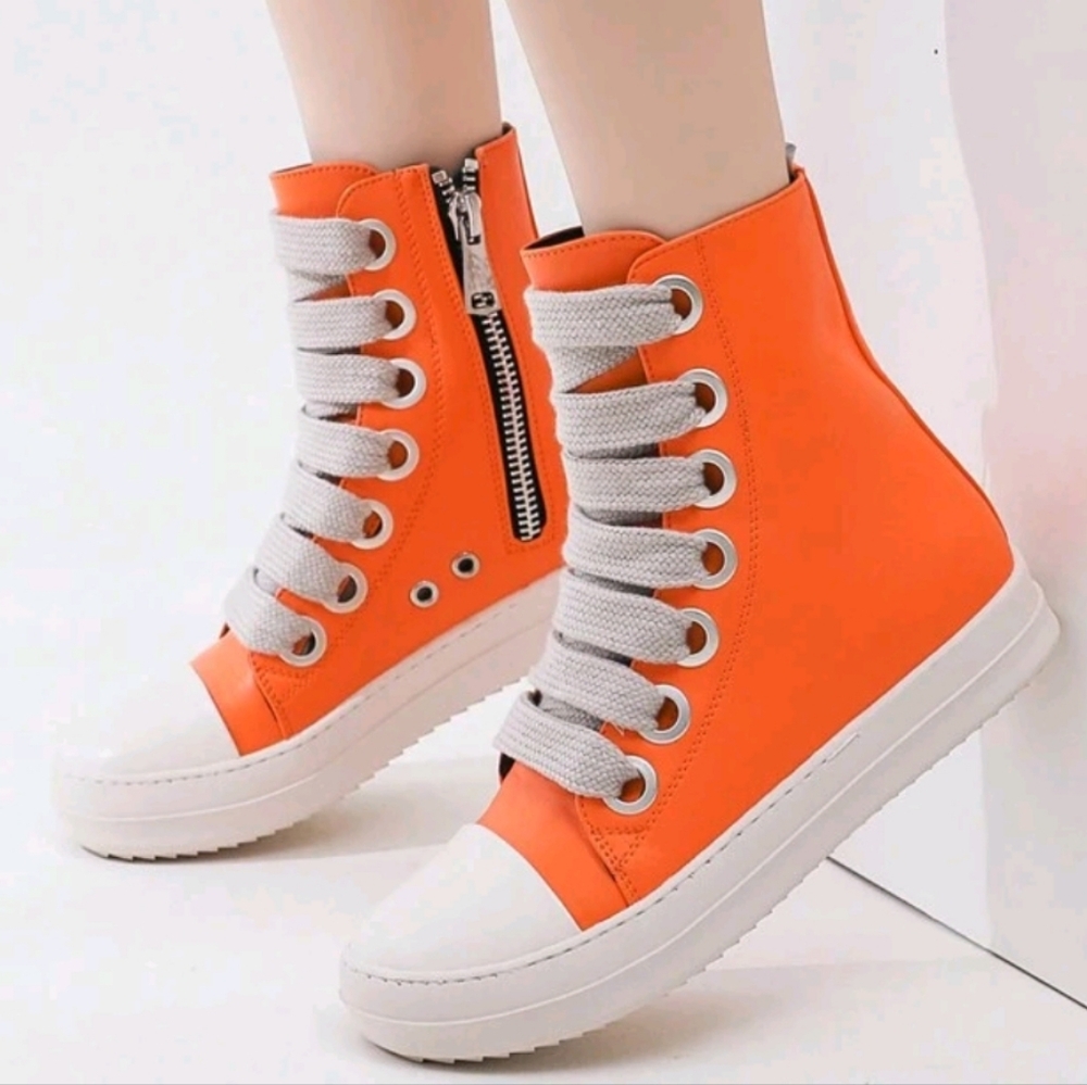 Brand NEW Orange High-Top Sneakers